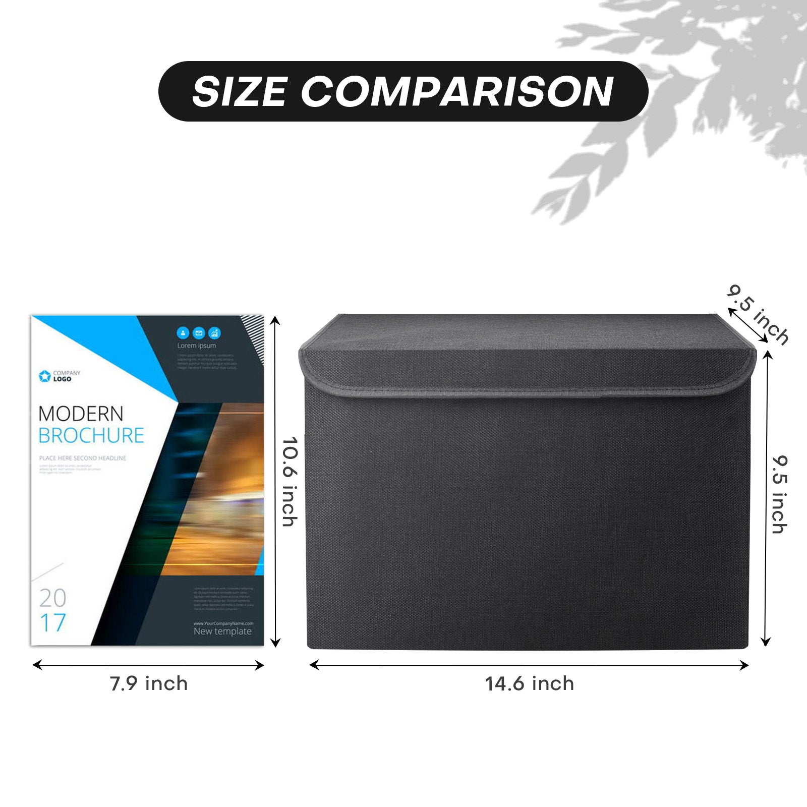 Bagnizer Large 22 Quart Linen Fabric Foldable Storage Bin Cube Organizer Basket with Flip-Top Lid & Handles, Clothes Blanket Box for Home, Office, Closet, Black, 4 Pack 14.6 x 9.5 x 9.5”